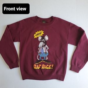 Vintage Obey The Rat Race pullover double sided sweatshirt